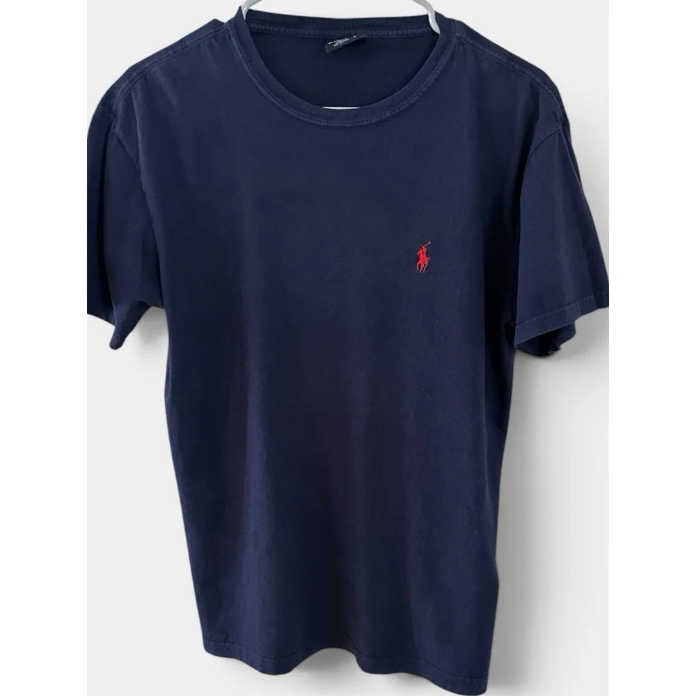 Polo Ralph Lauren Classic Fit Navy Blue Small Short Sleeve Front Logo T-Shirt S